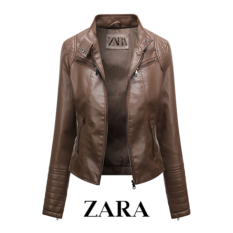 [ZARA] Kurtka skórzana damska (dostępna wiosną, jesienią i latem)