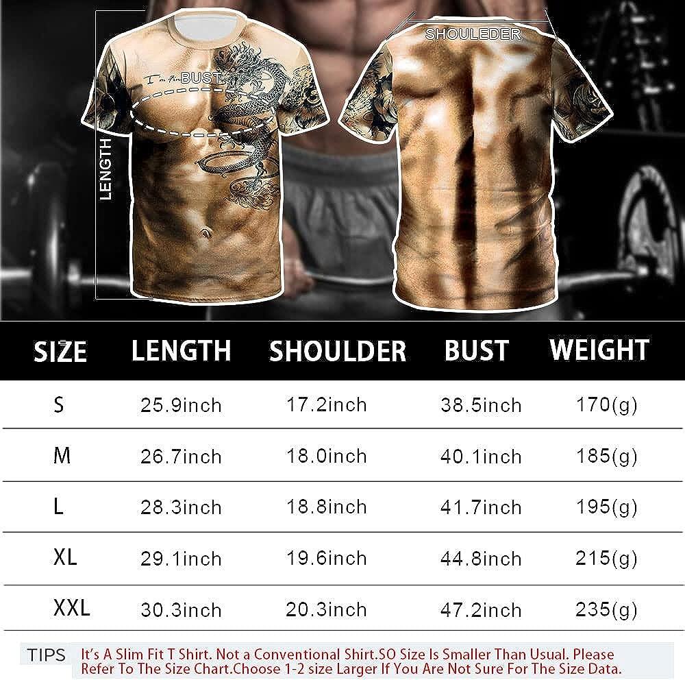 Men's 3D Print Skull T-Shirt 3D Creative Print Short Sleeve T-Shirt Casual Round Neck Novelty Street Fashion Tees Shirt