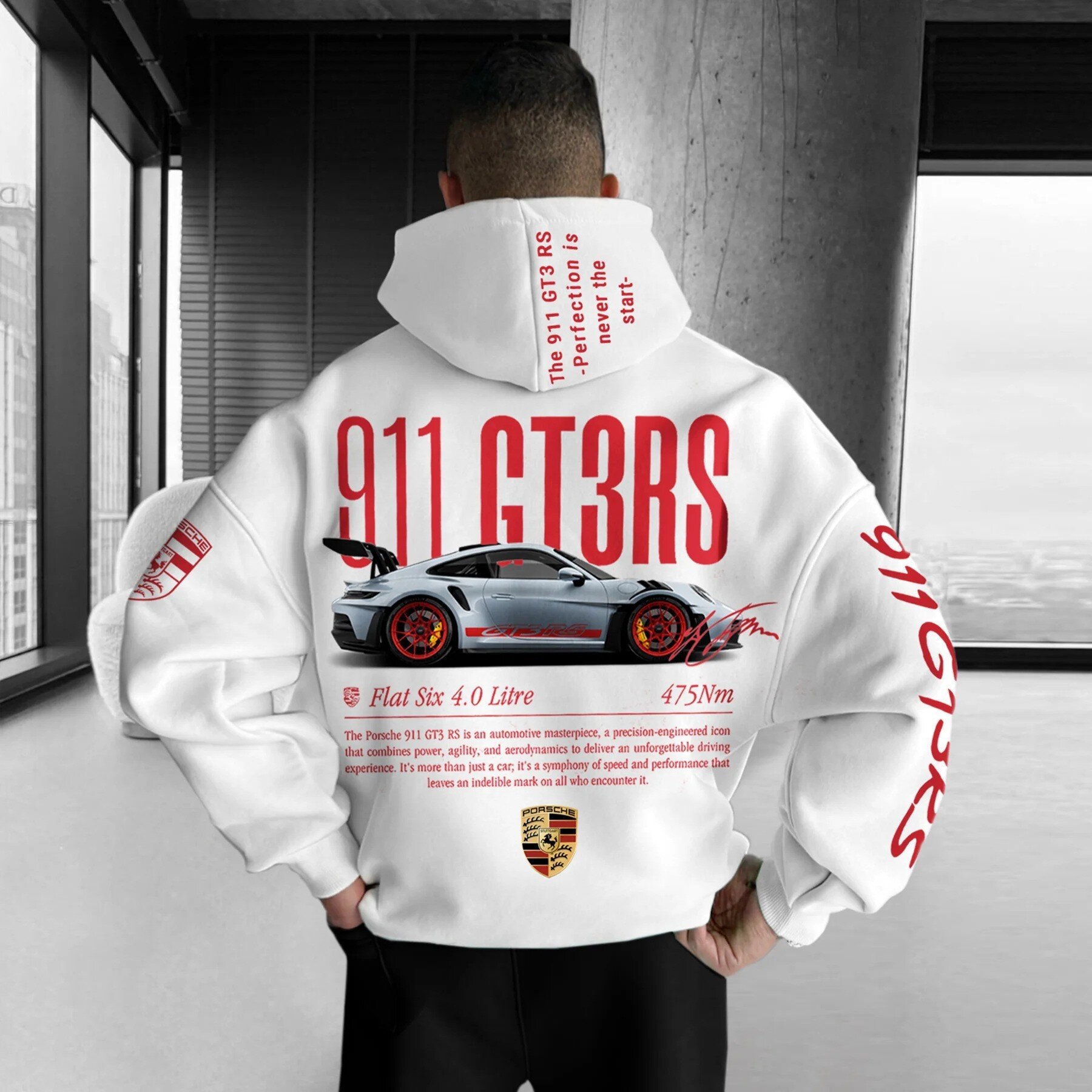 Amazon new men's cross-border printed hoodie heart-shaped pattern hooded sweatshirt hot sale factory supply