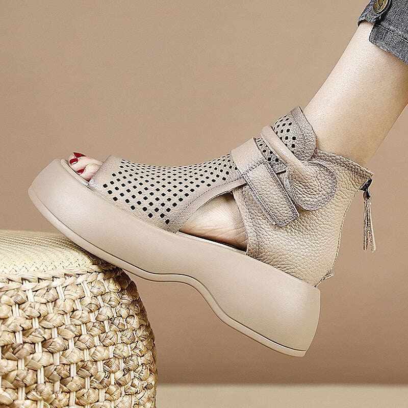 🔥Last day 50% off-Velcro soft sole leather orthopedic shoes