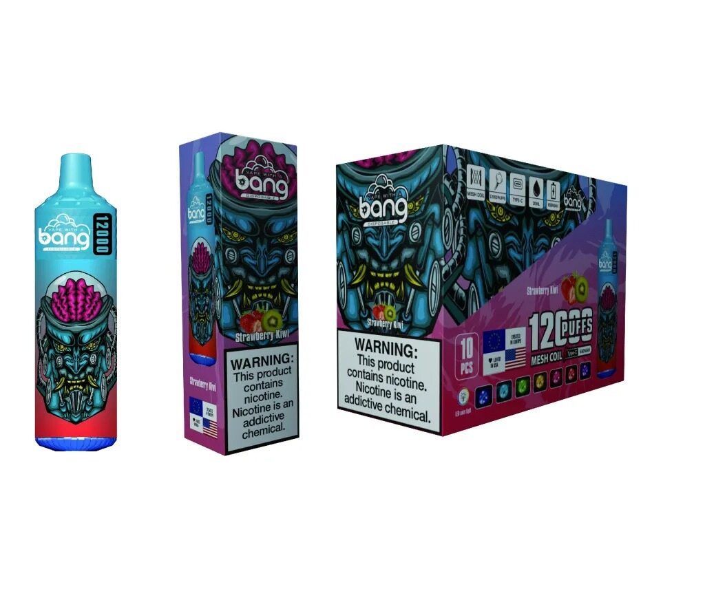 复制dBANG 12000 zaciągnięć 0% 2% 5% Niska zawartość nikotyny Hurtowy zakup jednorazowych waporyzatorów wielokrotnego ładowania