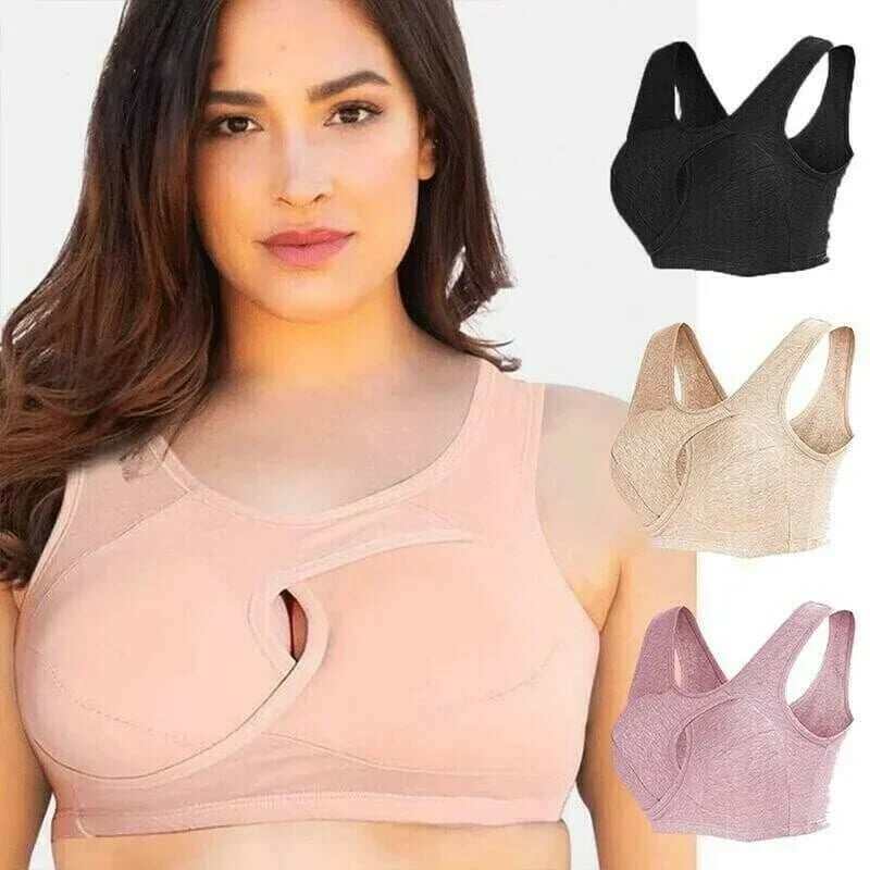 Plus Size – Sutiã sem aro para evitar flacidez