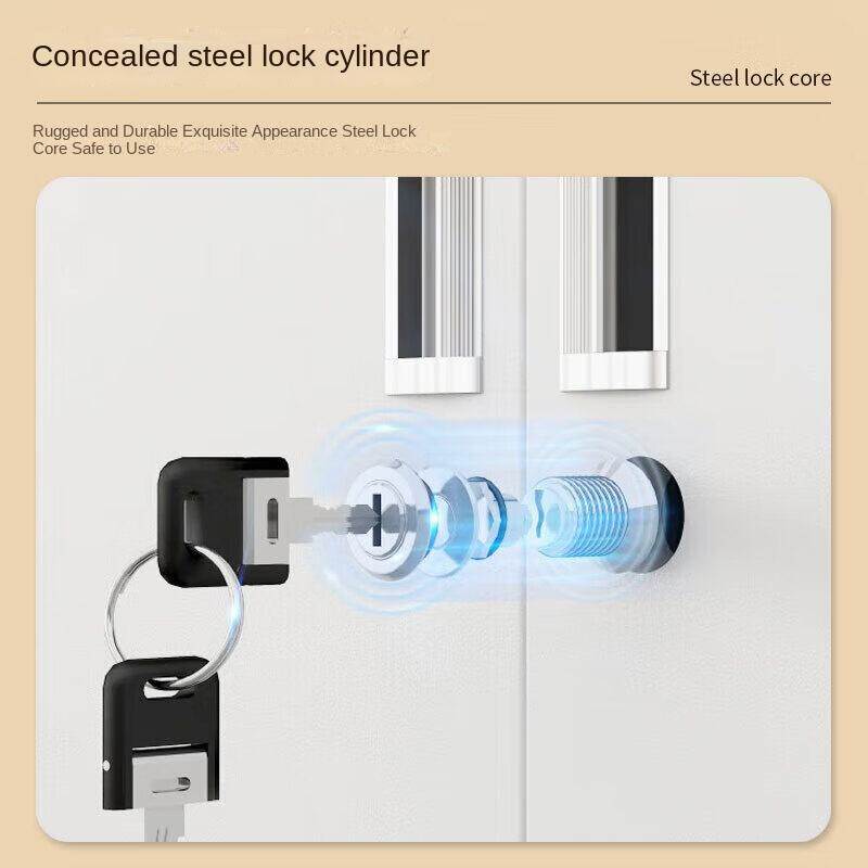 High Quality Rugged Durable Phosphorus Free Plastic Cold Rolled Steel Wardrobe with Concealed Lock Cylinder