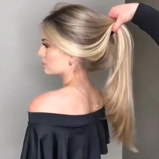 Blonde Long Straight Hair 360 Lace Front Human Hair Wig Pre Plucked