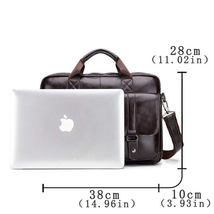 Skórzane męskie teczki biznesowe Torba na ramię Torba na laptopa