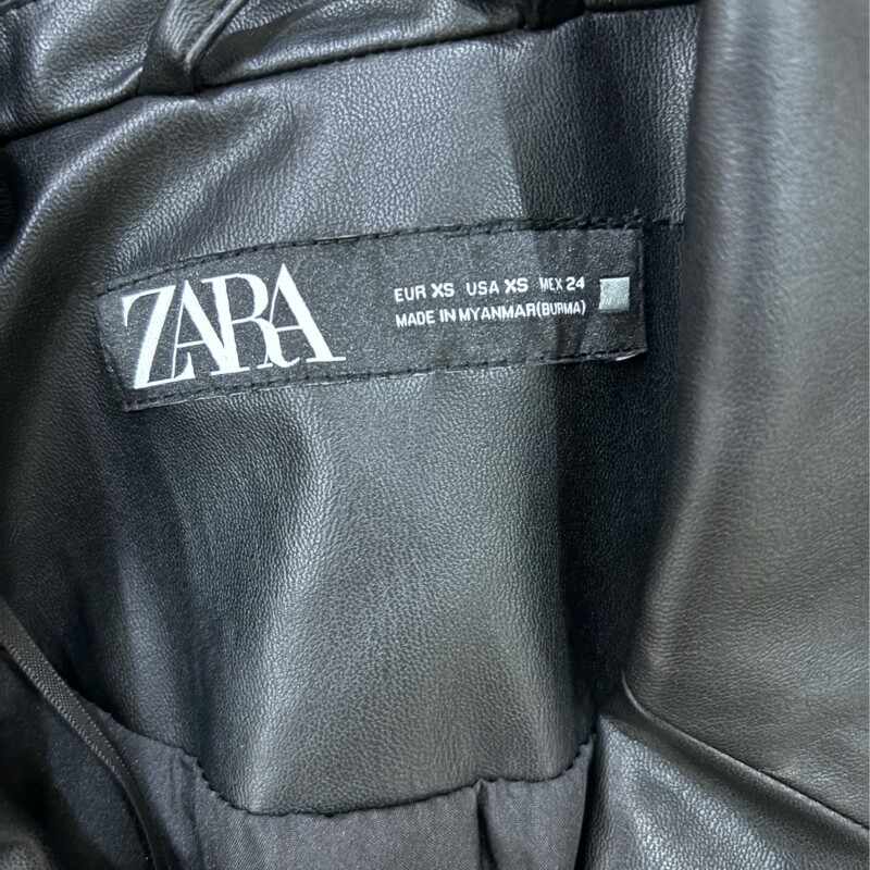 [ZARA] Casaco de couro forrado com pelúcia quente para homens!