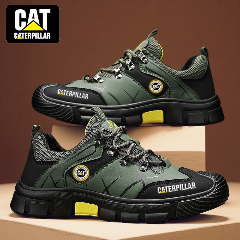 Calçados de trabalho casuais antiderrapantes e impermeáveis ​​masculinos CAT®2025