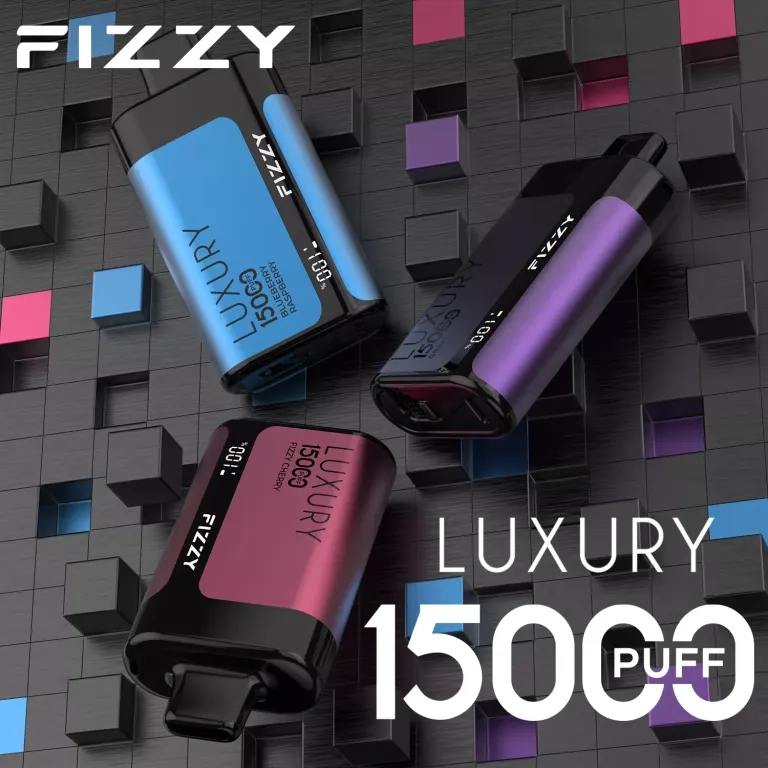 Fizzy Luxury 15000 Puffs LCD Screen Rechargeable Disposable Vapes Random Option (fast delivery)