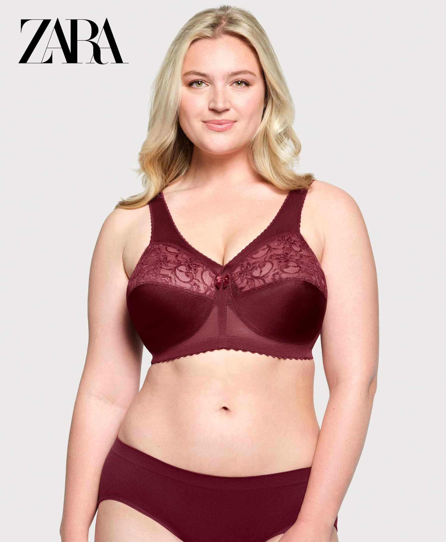 ZARA - (3 komada) Jednodijelni push-up grudnjak s punim košaricama