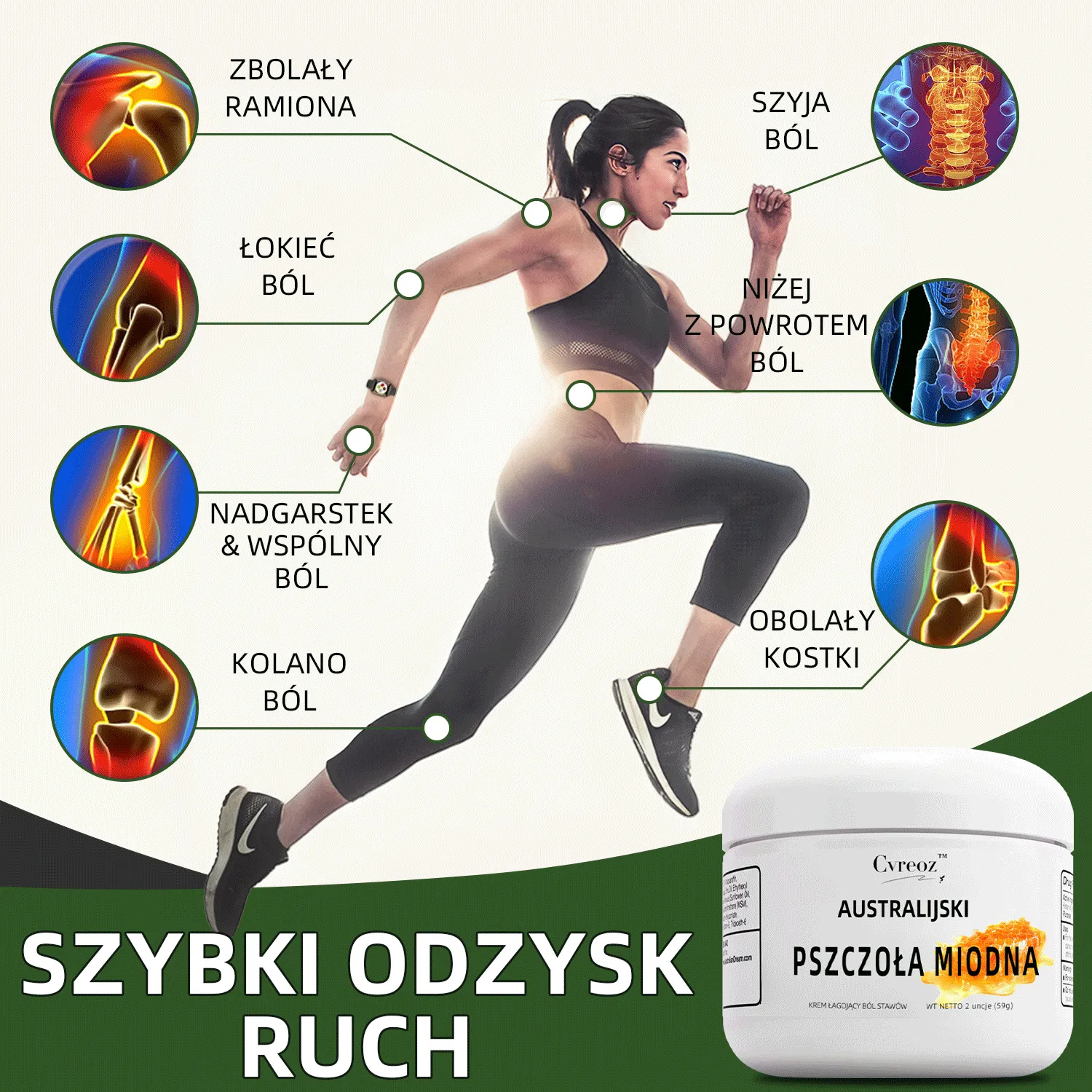 🚩🚩Australian Honey Bee Truison Cvreoz™ krém fájdalomcsillapításra és csontgyógyításra (🐝 Korlátozott idejű kedvezmény az utolsó 30 percre 💥）