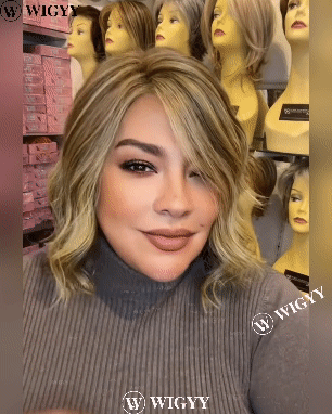 Peruca curta com destaque Wigyy