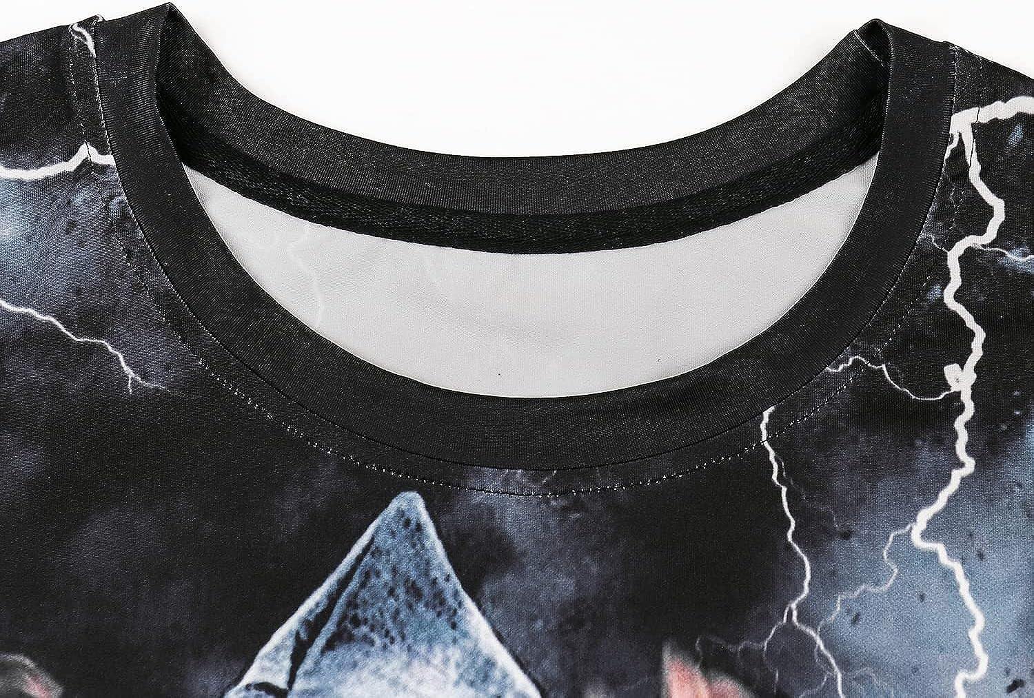 Men's 3D Print Skull T-Shirt 3D Creative Print Short Sleeve T-Shirt Casual Round Neck Novelty Street Fashion Tees Shirt