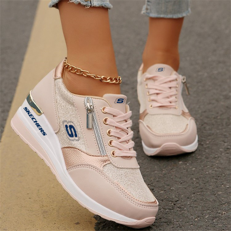 SKECHERS® Najlepsze sznurowane, zapinane na suwak z boku, casualowe trampki 2025 roku