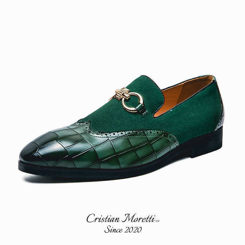 Sapatos Slip-on de Couro Nubuck Premium 