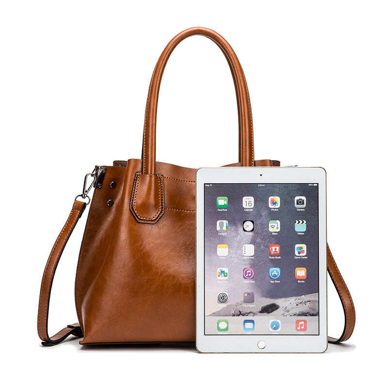 Bolsa de ombro feminina elegante de alta capacidade