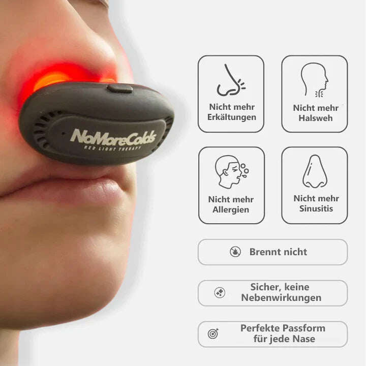 Dispositivo de terapia nasal Oveallgo™ INSTANT RespiRelief com luz vermelha