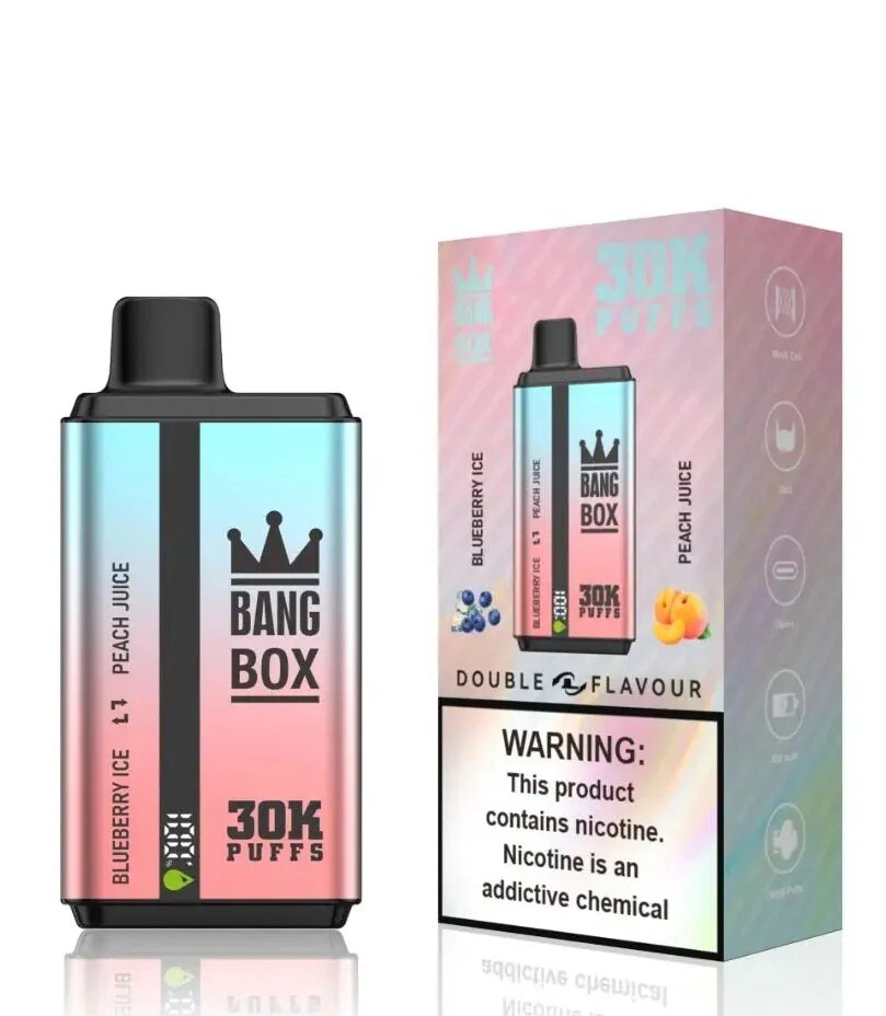 Bang Box 30000 Puffs Sabor Duplo 0% 2% 5% Baixo Teor de Nicotina Compra em Atacado Caneta Vape Descartável Recarregável~