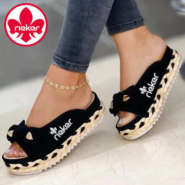 Novas sandálias femininas costuradas à mão RIEKER®