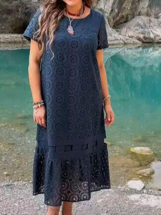 vestido temperamento elegante vestido de verão