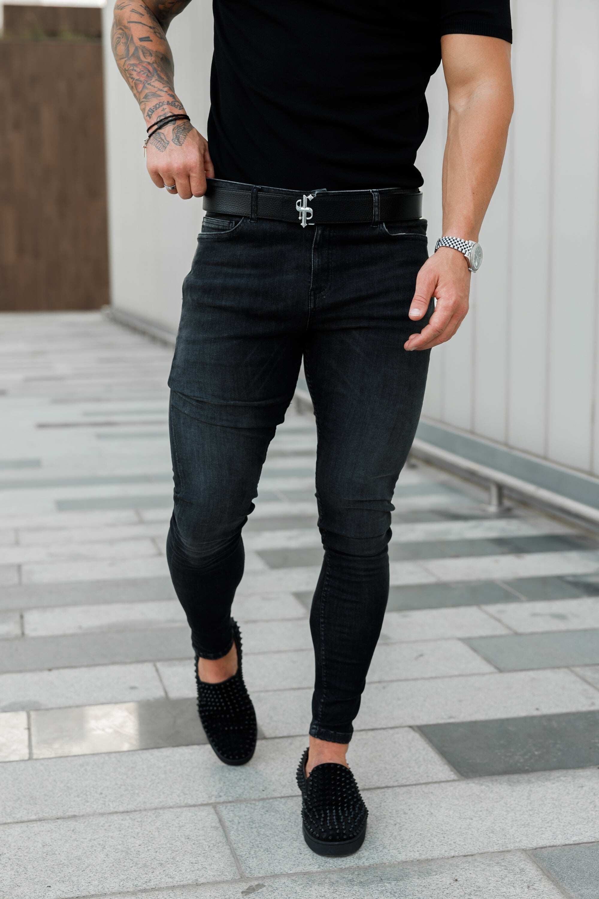 Ultra Stretch Black Slim Jeans - FSJEAN003