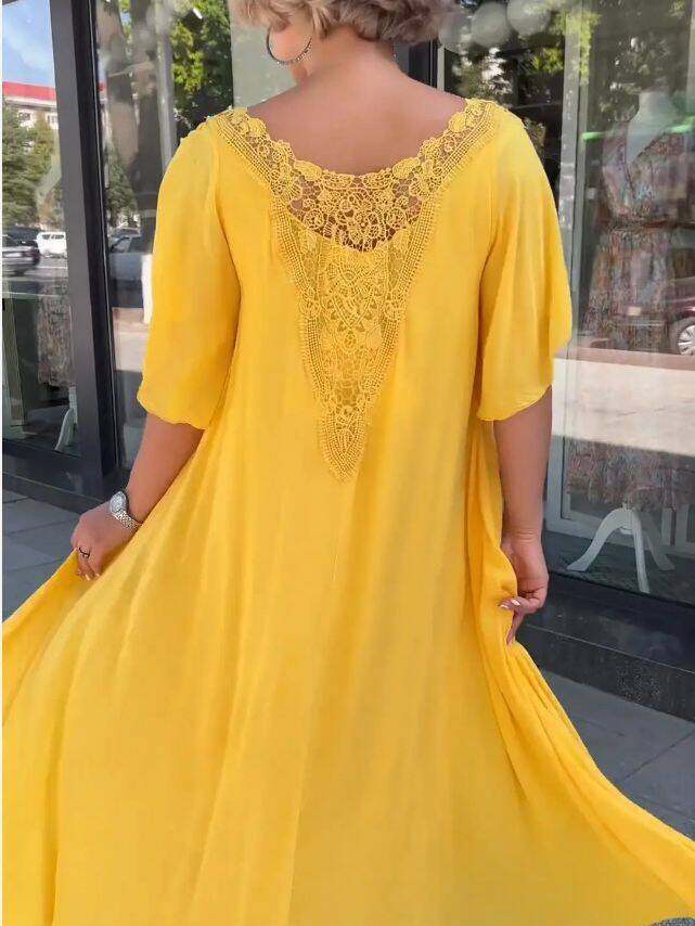 🤩💃[S-5XL] 2024 Novo vestido feminino solto plus size🤩💃