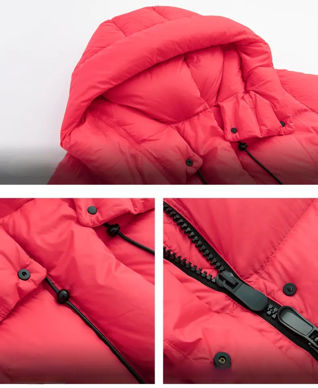 Black & Pink Down Jacket