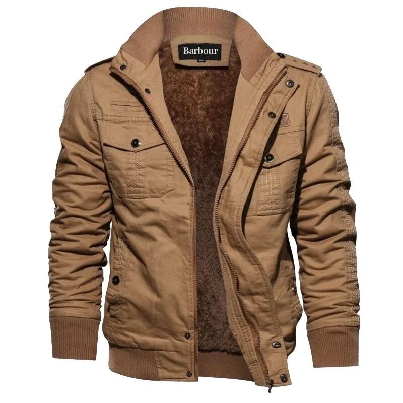 Jaqueta militar masculina de inverno de algodão Barbour®