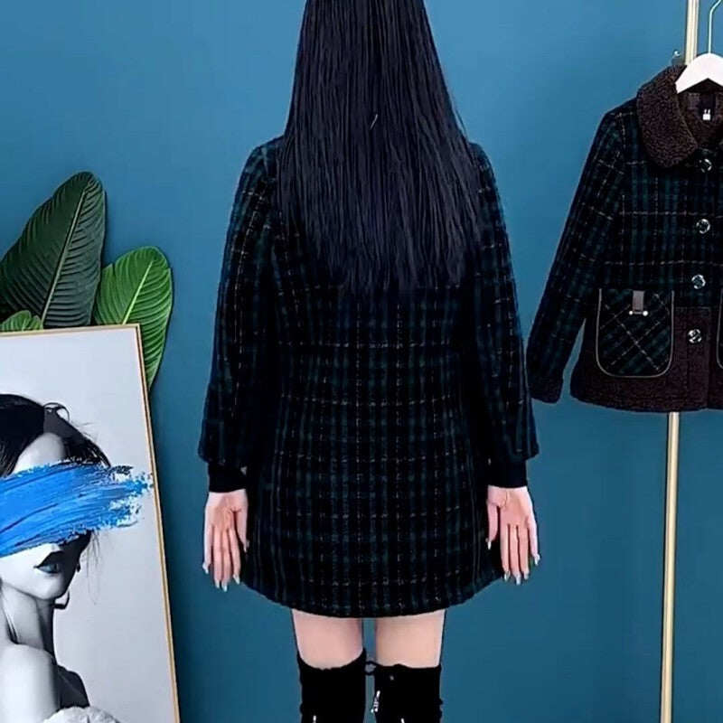 💖[Presente para mulheres] Jaqueta feminina de pelúcia de comprimento médio