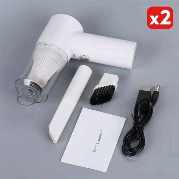 🔥Разпродажба от последния ден с 49% ОТСТЪПКА - Преносима безжична прахосмукачка за кола