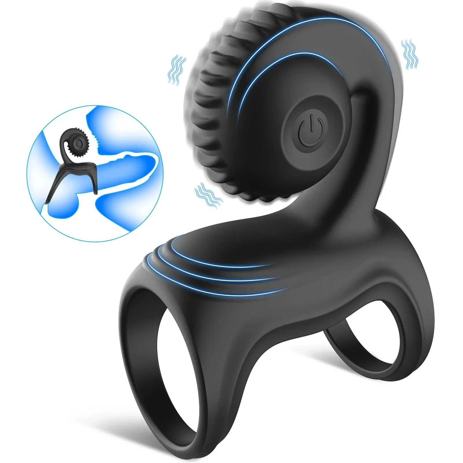 🔥2024 Специален подарък - 49% ОТСТЪПКА💥💥--💕Вибриращ пръстен за петел с клиторален стимулатор Snail Vibe