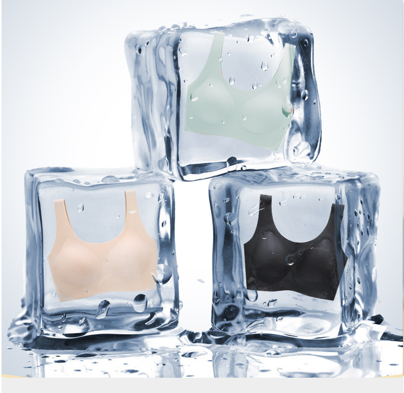 3 броя Ултратънък удобен сутиен Ледена коприна