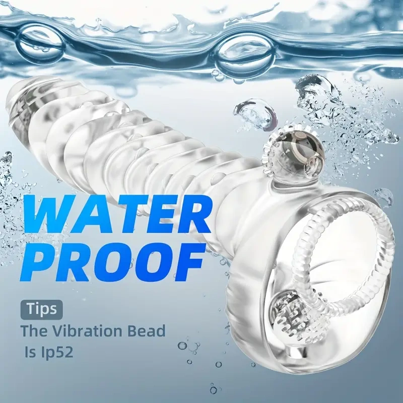 🔥🔥Промоция на нов продукт за 2024 г.😍-🎁🎁Презерватив за пенис с електрическо вибриращо дистанционно управление