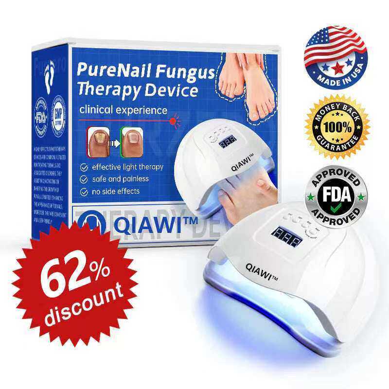 🎅Promoção especial de Natal: 62% OFF🎄QIAWI™ PureNail Fungus Laser Device - 🗽Fabricado e enviado dos EUA👏