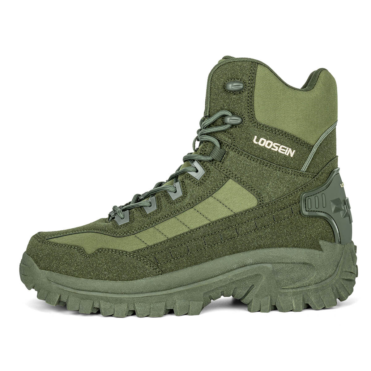 LOOSEIN Botas masculinas impermeáveis ​​antiderrapantes e antifuros, botas de caminhada com suporte ortopédico