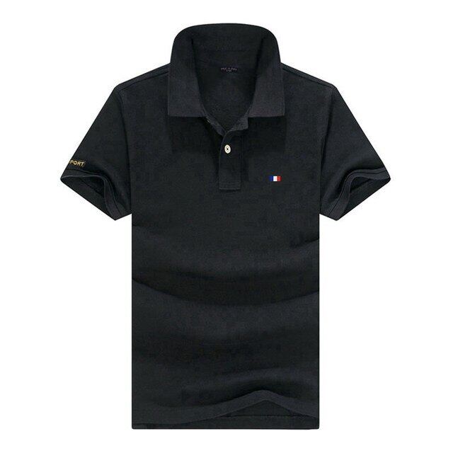 Camisa polo masculina manga curta com absorção de umidade e elasticidade com secagem rápida + proteção UV