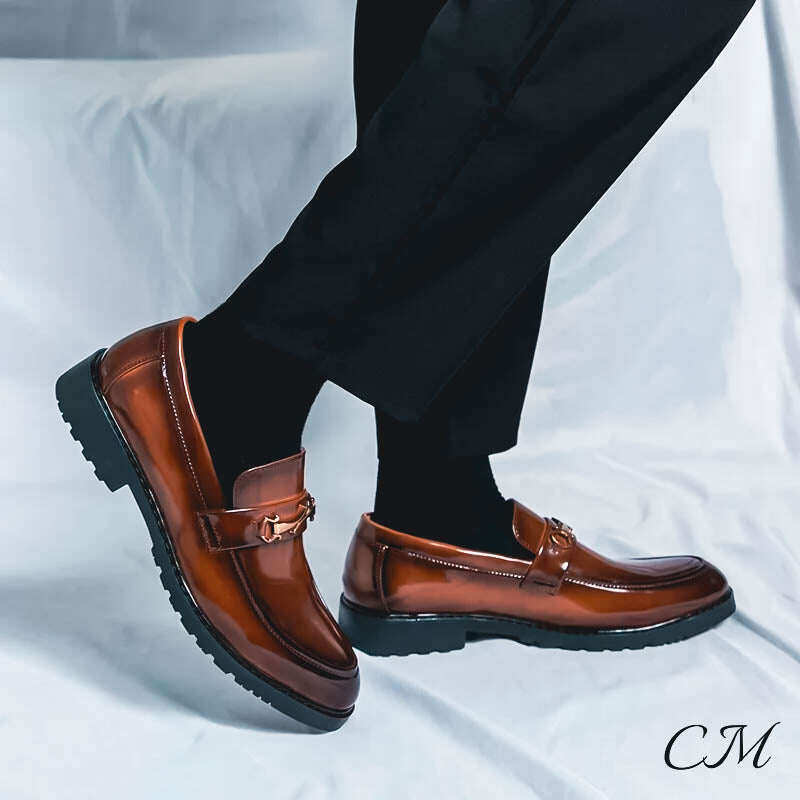 Mocassins de couro 