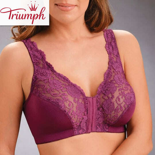 Triumph -(M-7XL)Haczyki z przodu, elastyczna koronka, super podnoszenie i korekta postawy – BIUSTONOSZ WSZYSTKO W JEDNYM!