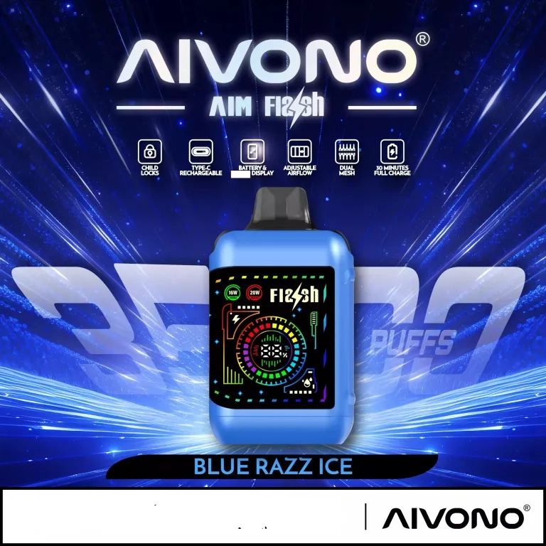 AIVONO AIM FLASH 35000 Puffs Blue Razz Ice