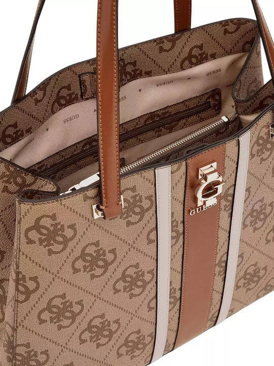 Erenia Erenia Γυναικεία Τσάντα Shopper Ώμου Καφέ