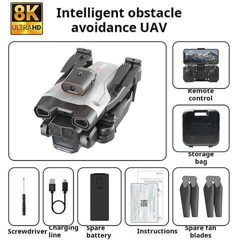 Lanus Triple Camera 8K Drone 2024 – Vhodné pro začátečníky
