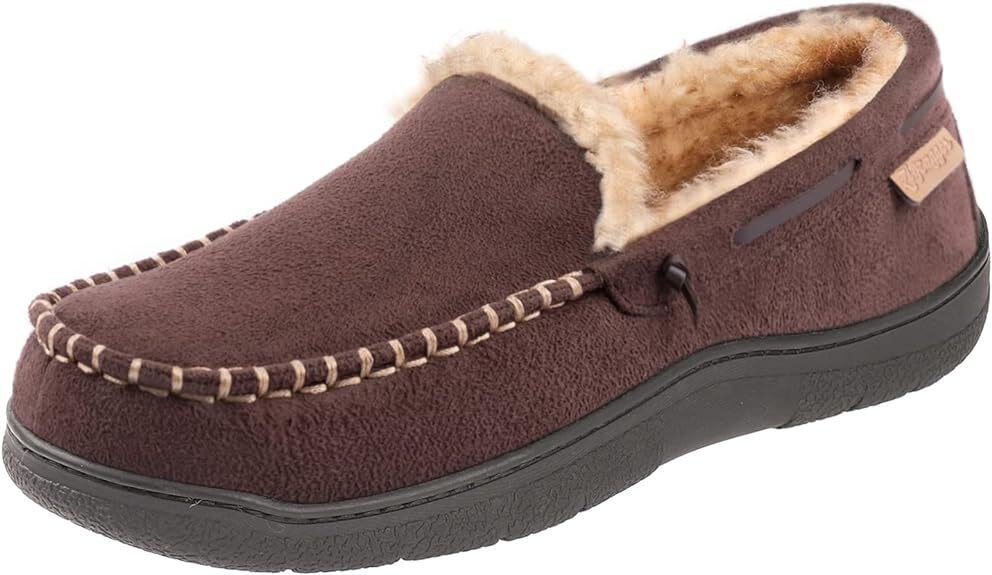 Cross-border cotton slippers autumn and winter indoor home use non-slip warm plus velvet suede slippers winter men's Amazon