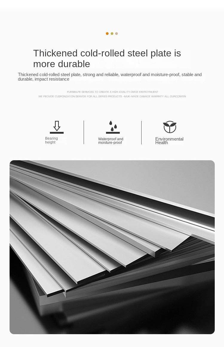 Factory Direct 390*500*600mm Moisture Proof Locked Three Drawers Metal Mobile Cabinet with Silent Wheels