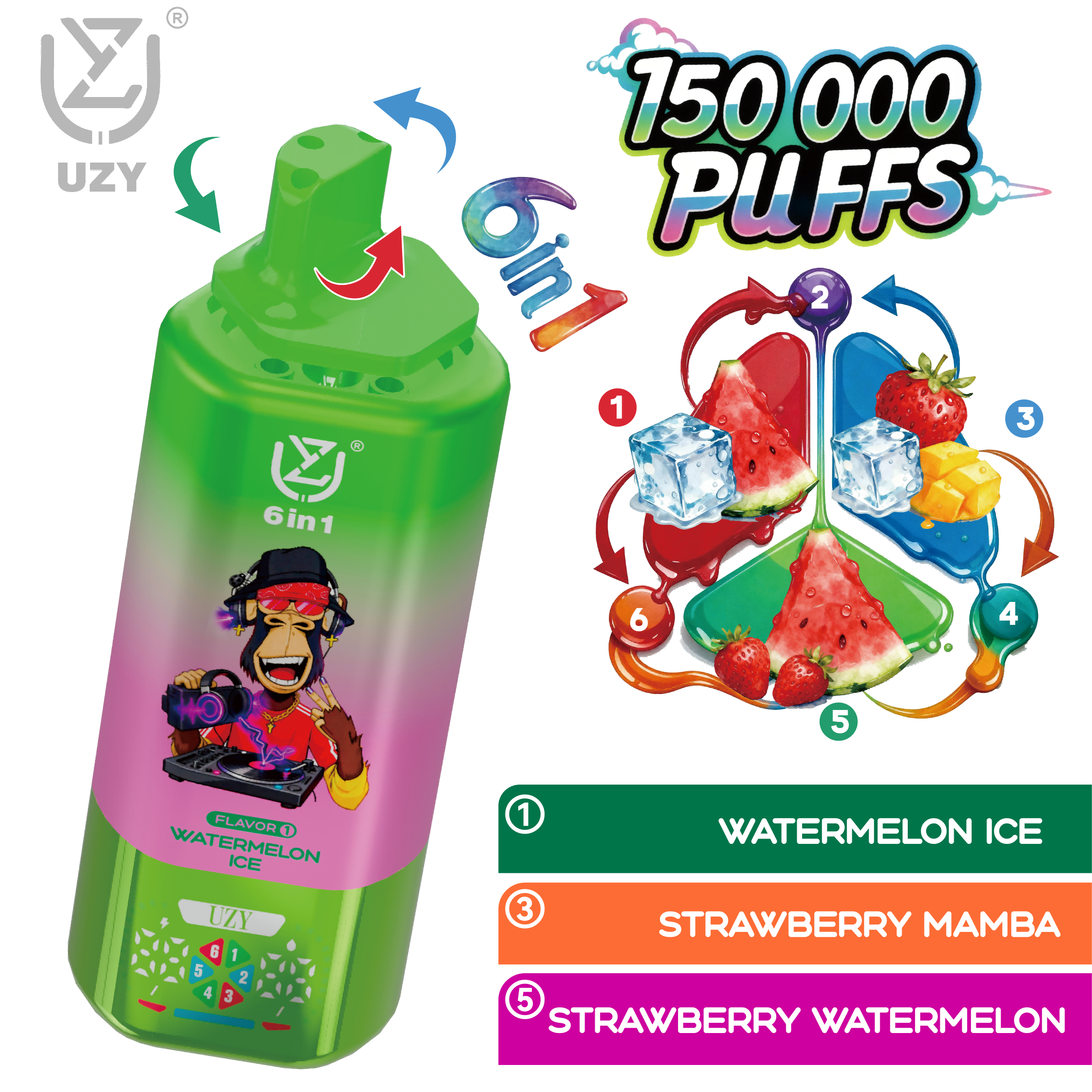 UZY 6 in 1 150K Puffs9