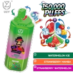 UZY 150K Puffs Vape Strawberry Kiwi & Blueberry Ice & Cherry Ice