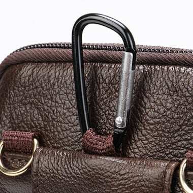Męska torba na pasek z prawdziwej skóry Fanny Belt Bag Viconchic
