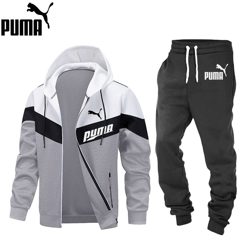 2025 A legújabb PUMA® férfi kapucnis kabát + PUMA® melegítőnadrág