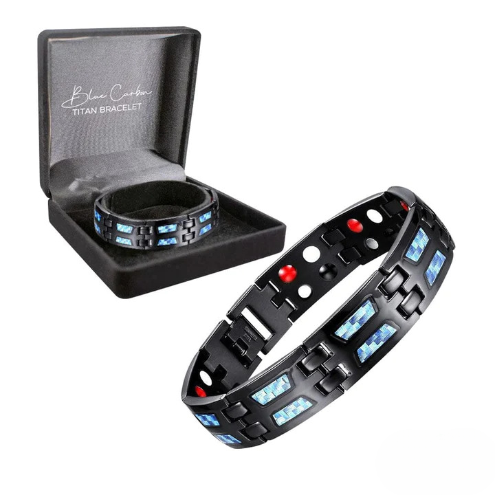 Bransoletka Titan Carbon Blue