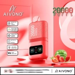 AIVONO 20000 Puffs Dual Mesh Rechargeable Disposable Vapes Watermelon ice