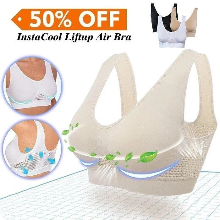🔥ÚLTIMO DIA 50% DE DESCONTO - Sutiã respirável Cool Liftup Air