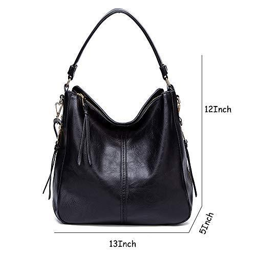 Carteira feminina de couro vintage com borla